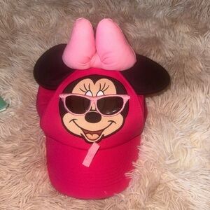 Disney Pink Minnie Mouse Cap with Bow